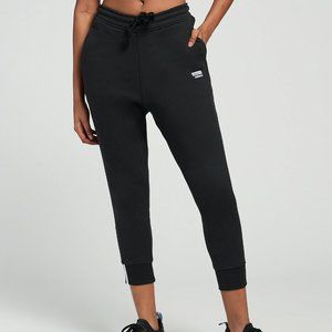 adidas joggers / sweatpants plain black cropped